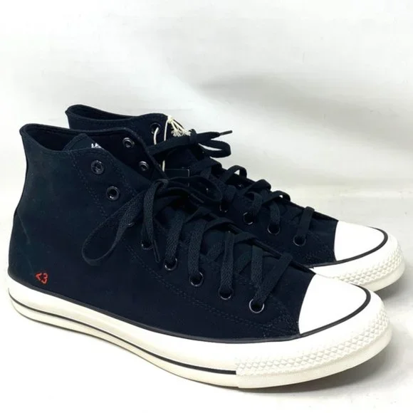 Converse Chuck Taylor Sneakers Hi Casual Black Shoes For Men Custom 152620C-BKW - Picture 5 of 12